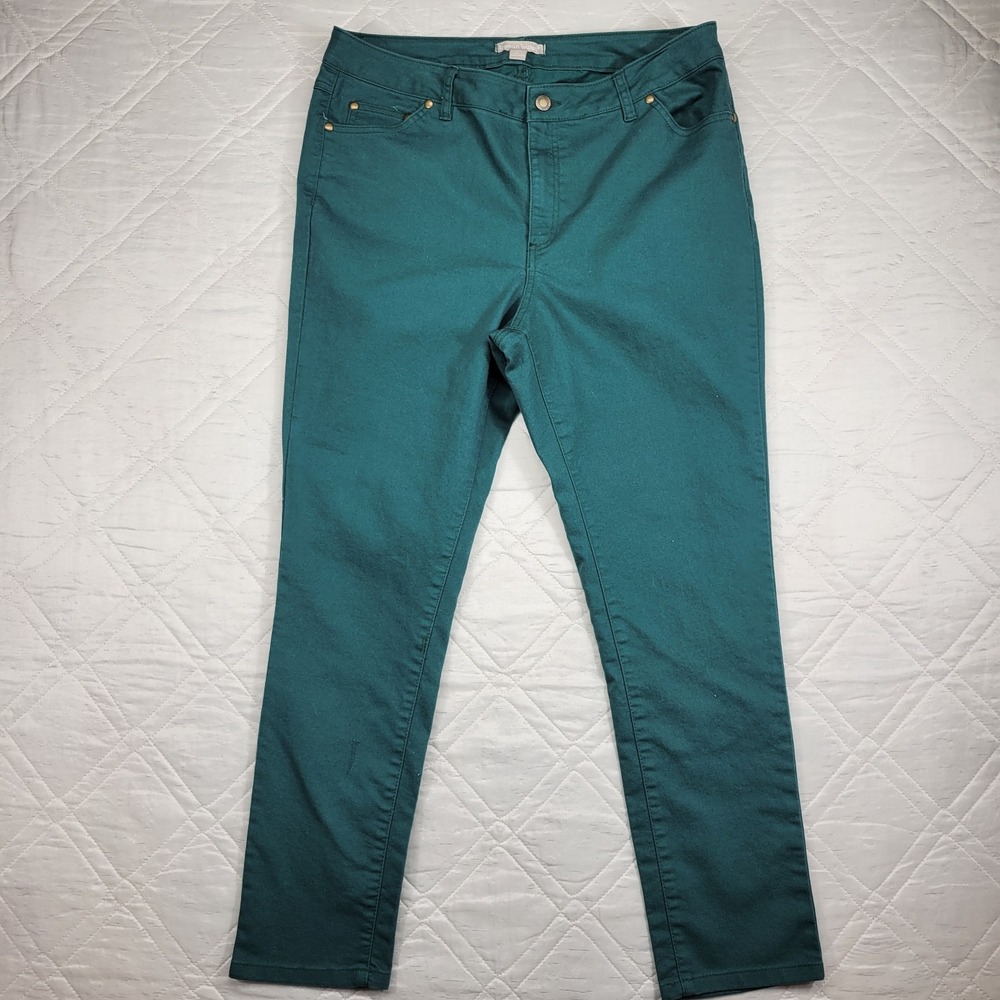 Woman‎ Within Green jeans size 14W